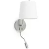 Faro Aplique murale nickel satiné Berni 1 ampoule