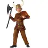 Déguisement Viking Enfant - ATOSA - Cape, Chemise, Ceintures et Pantalon - Multicolore Marron Garçon