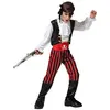 Atosa déguisement pirate pantalon rayé noir et rouge enfant garçon 5 a 6 años