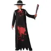 Atosa-65863 Nourrisson Déguisement Curé Ensanglanté, Homme, 65863, Noir, 10-12 Ans