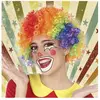 BigBuy Perruques Clown Multicouleur