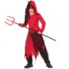 Atosa Déguisement pour Enfants Démon Rouge Noir (4 Pcs) (Taille 5-6 Ans)