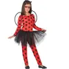 RueDeLaFete Costume de Mariquita - ATOSA - Tutu pour Fille - Multicolore - Inclus: Mono, Ailes, Antennes