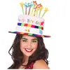 BigBuy Chapeau d'anniversaire (59 cm) Multicouleur