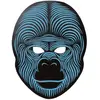 Masque de Gorille à Led - ATOSA - Accessoire de Déguisement - Noir - Mixte - Adulte
