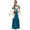 Atosa Déguisement De Dame Médiévale Blanc Et Bleu - T-3