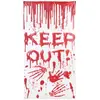 Affiche Halloween - ATOSA - Keep out ensanglantée - Intérieur - Rouge