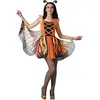 Déguisement Femme - ATOSA - Papillon Monarque - Multicolore - Polyester - 1 Costume