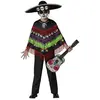 Atosa Déguisement poncho squelette Dia de los muertos enfant