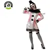 ATOSA déguisement clown halloween robe blanche femme adulte M