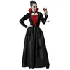 Atosa déguisement vampire noir élégant femme adulte M