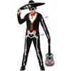 RueDeLaFete Atosa déguisement squelette mariachi mexicain pour enfant 5 a 6 años