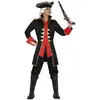 Atosa Deguisement De Capitaine Pirate Lord Anglais - Noir / rouge - T-2