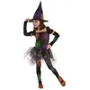 Rubies Déguisement de sorcière en toile d'araignée pour filles, robe avec chapeau et collants, sorcière pour cosplay et fêtes