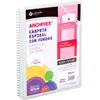 Alpexe® Dossier 20 fourres A4 spirale, kangourou + enveloppe