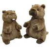 Creaciones Llopis Nounours Marmotte Brune 38 Cm