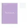 Non communiqué Cahier - A4 (21x29,7cm) - Petits carreaux - 120 pages - couverture en polypro violet - à spirale - Miquelrius