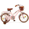 GUIZMAX Toimsa Vintage Vélo Fille 16 pouces 25,4 cm Fille Frein à serrer Rose/Marron