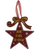 Enesco - Décoration de sapin à suspendre étoile de noël en bois