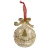 Décoration de sapin à suspendre boule de noël en bois