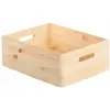 ASTIGARRAGA Boîte de rangement en pin massif sans couvercle 14x40x30cm