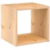 ASTIGARRAGA Cube de rangement pin masif - 36.2 x 36.2 x 33 cm - bois brut