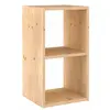 Cube rangement 2 cases pin massif H70,8 cm x l36,2 cm x P33 cm Astigarraga