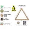 Equerre fixation et décoration - ASTIGARRAGA - 30x30x30 cm - pin naturel