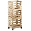ASTIGARRAGA KIT LINE Resserre a légumes 3 paniers pin massif - bois brut