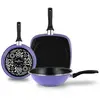 Ensemble Poêle, Wok et Grill Induction 24-28cm, Revêtement Antiadhésif...