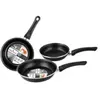 Magefesa Set 3 Poêles à frire 18-20-24cm, Induction,Deux Couches Antiadhésif sans PFOA,, Kenia, , Noir