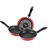Magefesa K2 rouge - Lot de 3 poêles 20/24/28 cm