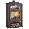 FM CALEFACCION FM Poêle à bois acier M-106 9,5kW avec portes en fonte et four inox