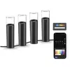 Ksix Pack 4 Balises Extérieures Smartled RGBWIC - IP65 - Contrôle APP - Installa