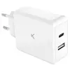 Ksix Chargeur Mural Usb-c Et Usb-c 65w