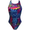 Maillot de bain de natation Turbo Oaxaca bleu rose femme - S