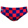 Maillot de bain de waterpolo Turbo Squares bleu rouge - XL