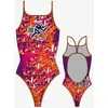 Maillot de bain de natation Turbo Multi Triathlon bretelles fines orange rose femme - XL