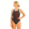 Maillot de bain de natation Turbo Train Hard bretelles larges noir femme - XL