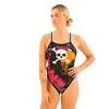 Turbo Maillot De Bain Flowers And Skulls S