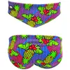 Maillot de bain waterpolo Turbo Pineapple bleu - L