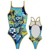 Maillot de bain de natation Turbo Pirate Treasure bretelles fines bleu femme - L