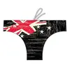 Turbo New Zealand Vintage 2013 Maillot de Bain, Noir/Rouge, M Mixte