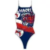 Maillot de bain de natation Turbo Maori Flag bretelles fines femme - L