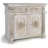 GINER Y COLOMER Buffet 2 Tiroirs Bois Blanc 120x45x100cm