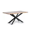 GINER Y COLOMER Table à Manger Bois, Métal Marron 200x100x78cm - Bois-Métal
