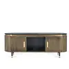 GINER Y COLOMER Meuble tv en manguier et bronze 150cm