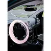 Sumex Car Plus Girly couvercle volant en peluche rose universel 37-39 cm
