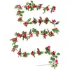 Wadiga Guirlande sapin de Noël houx rouge et vert L280cm