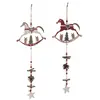 WADIGA Décoration de Noël en bois chevaux - Set de 2